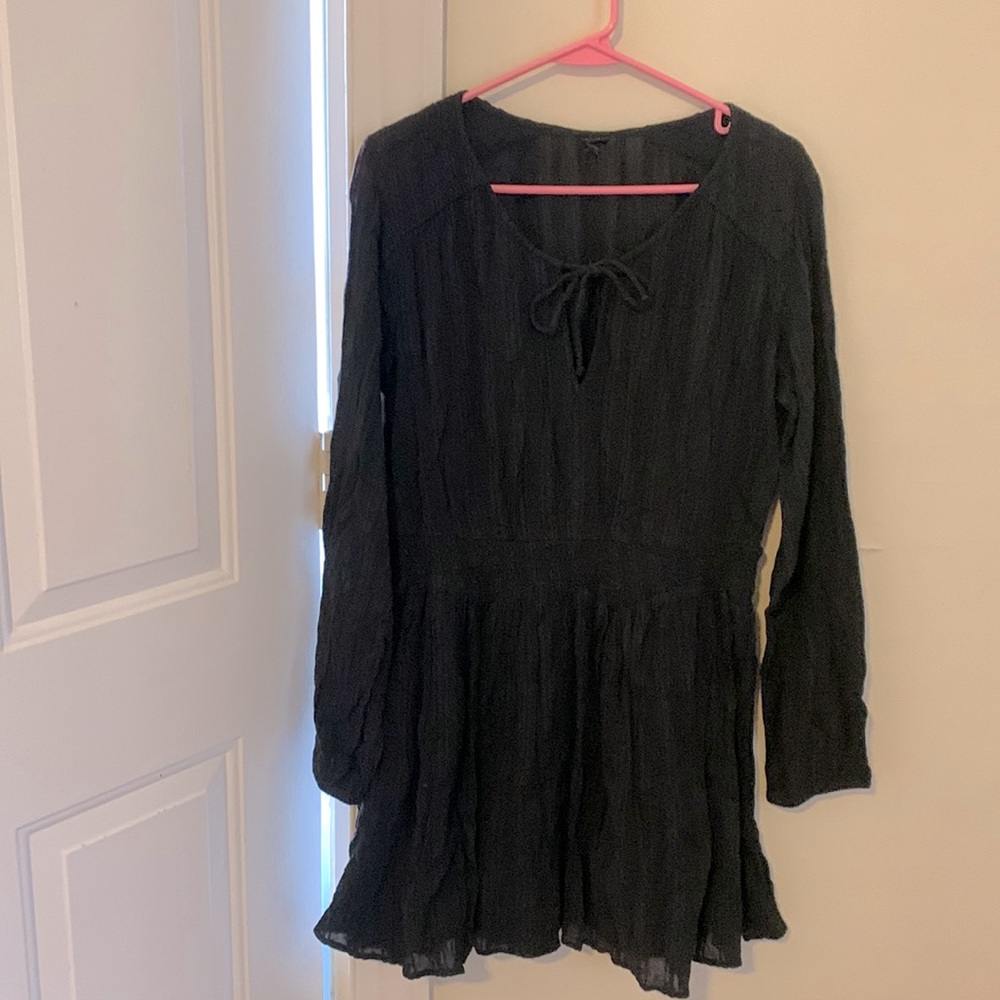 Volcom size large (14) sheer black dress